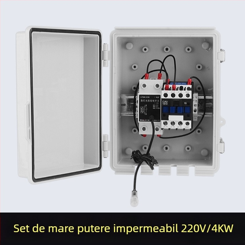 Comutator de control pentru iluminatul stradal cu senzor de lumină inteligent, controler microcomputer 220V