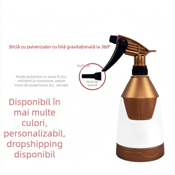 Duză cu bilă gravitațională rezistentă la acizi și baze, 360° pentru spălarea mașinii – recipient de spumă cu presiune înaltă