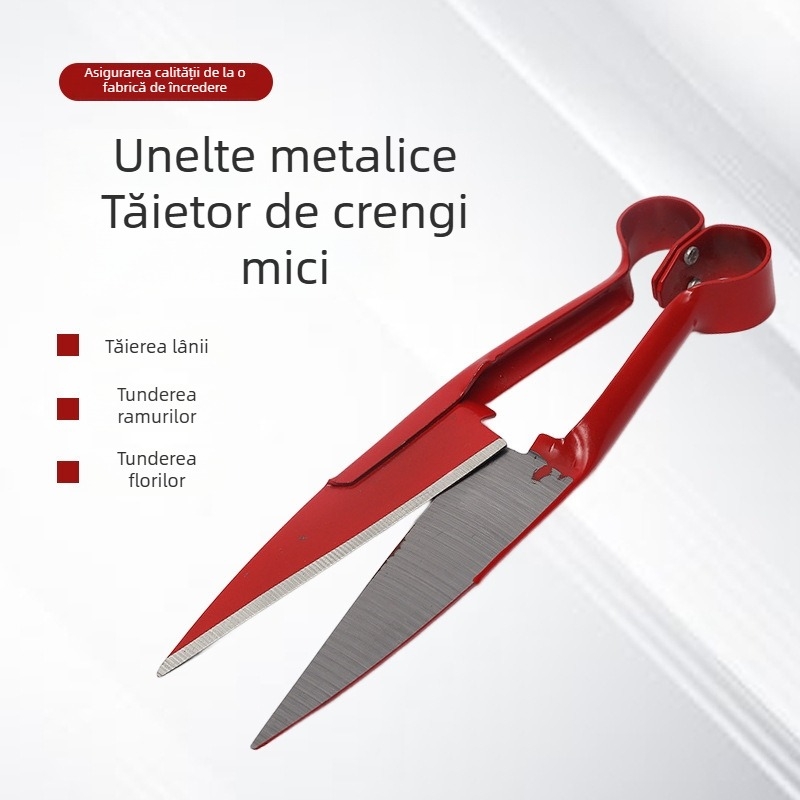 Foarfecă de tăiat crengi cu strat pulverizat pentru grădină, mic tăietor de crengi, foarfă portabilă pentru iarbă, model 1019