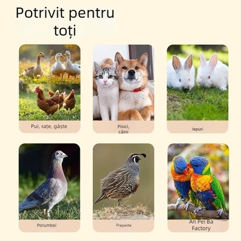Găleată automată pentru apă și hrană pentru păsări și animale de companie