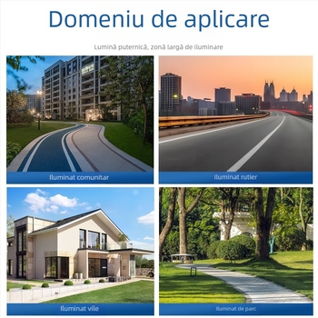 LED cap de lampă pentru stradă urbană, exterior impermeabil, 5000 lm, 6500K, potrivit pentru autostrăzi, comunități rurale și proiecte municipale