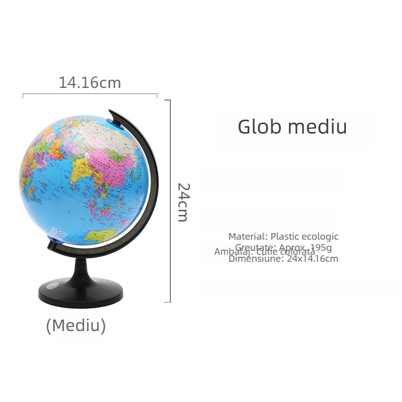 Glob mediu pentru elevi, geografie HD — decor de birou