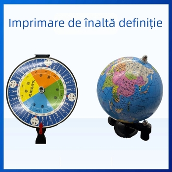 Globus educațional pentru geografie, cu funcționare electrică și manuală