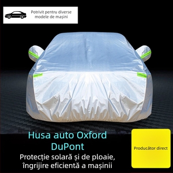 Husă de mașină pentru toate anotimpurile, din Oxford, protecție solară, impermeabilă, izolație termică, îngroșată, acoperire completă a mașinii