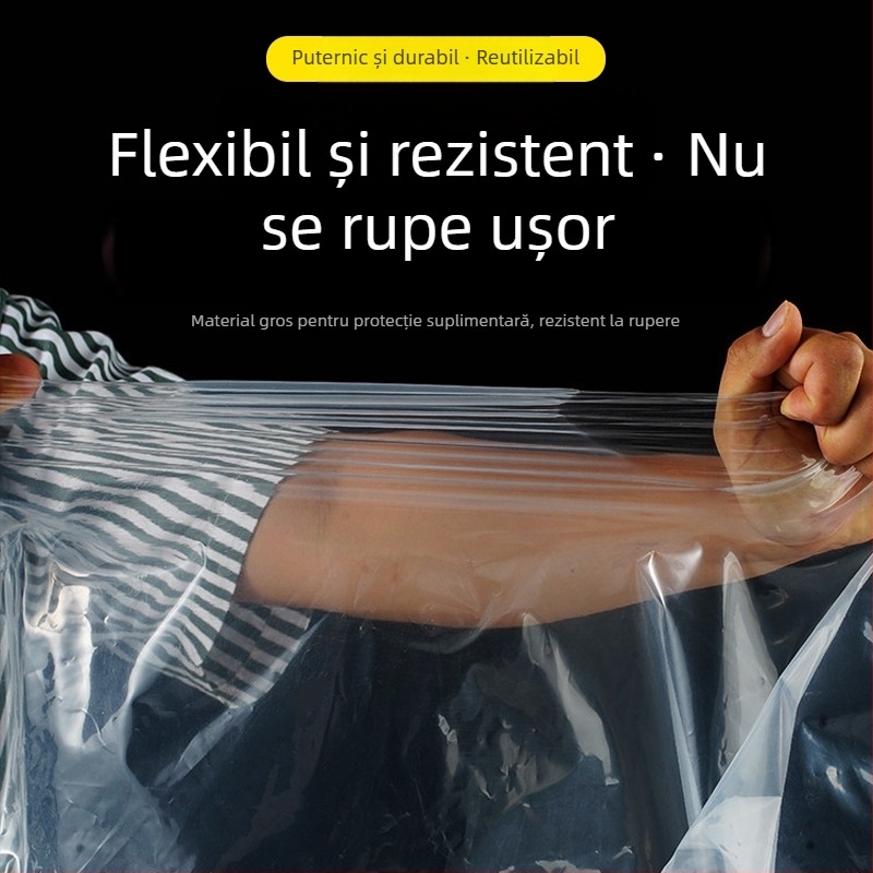 Protecție de mașină de unică folosință, husă auto transparentă din plastic, protecție solară și împotriva ploilor, universală, potrivită pentru vopsire cu spray, husă antipraf
