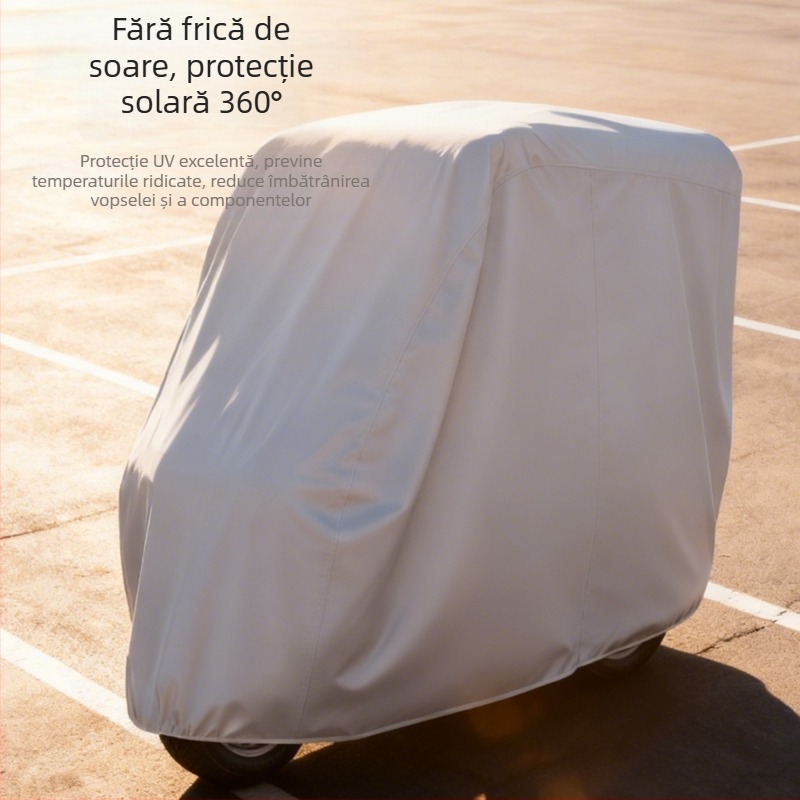 Husă universală pentru tricicletă electrică – impermeabilă, anti-praf, anti-vânt, acoperire completă, material Oxford, protecție UV
