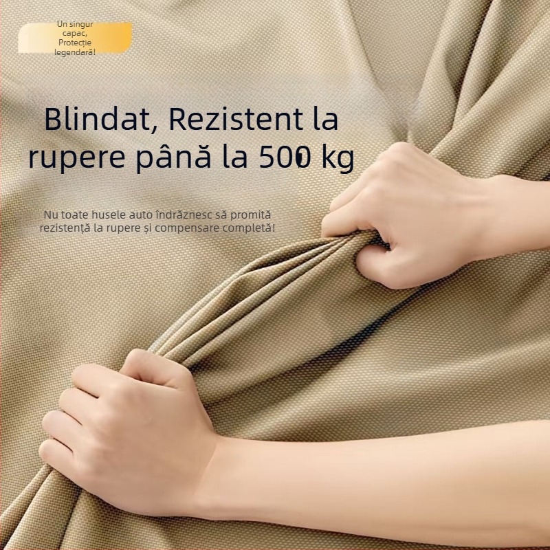 Husă parțială pentru mașină – protecție solară și împotriva ploilor, izolație termică, din pânză Oxford, antipraf