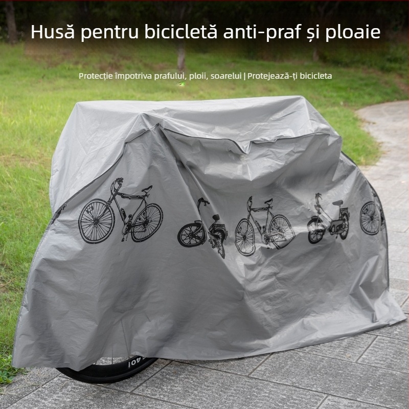 Husă PEVA pentru bicicletă și motocicletă – protecție împotriva ploii, soarelui și prafului
