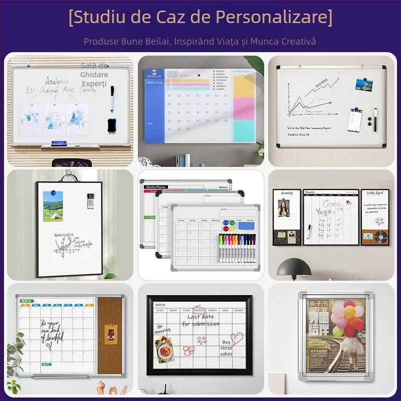 Tabla magnetică flexibilă, personalizabilă, pentru uz casnic, cu calendar și plan de învățare – tablă magnetică pentru frigider