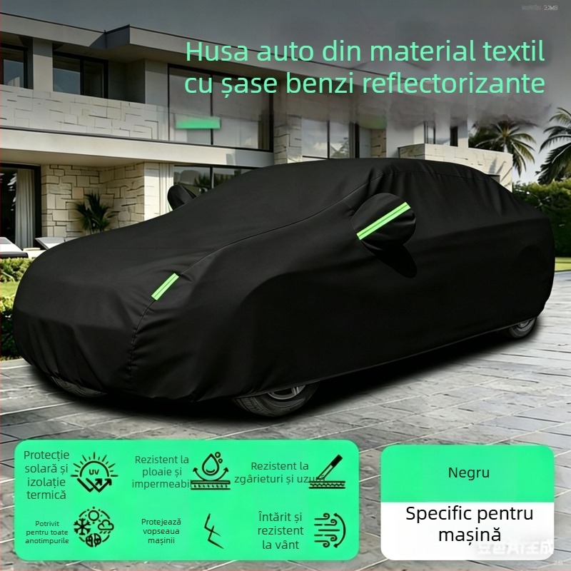 Acoperire auto universală patru anotimpuri pentru SUV și sedan – Protecție UV, izolație termică, protecție împotriva ploii și zăpezii