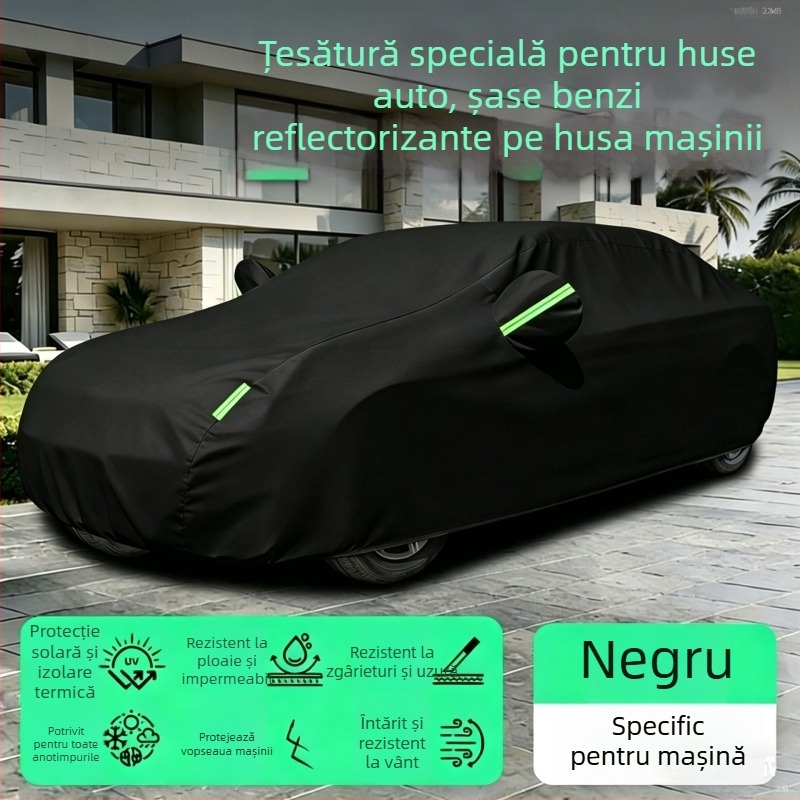 Acoperire auto universală patru anotimpuri pentru SUV și sedan – Protecție UV, izolație termică, protecție împotriva ploii și zăpezii
