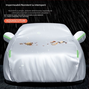 Acoperire pentru mașină pentru toate sezoanele, din 210D Oxford țesătură, impermeabilă, protecție UV și izolație termică