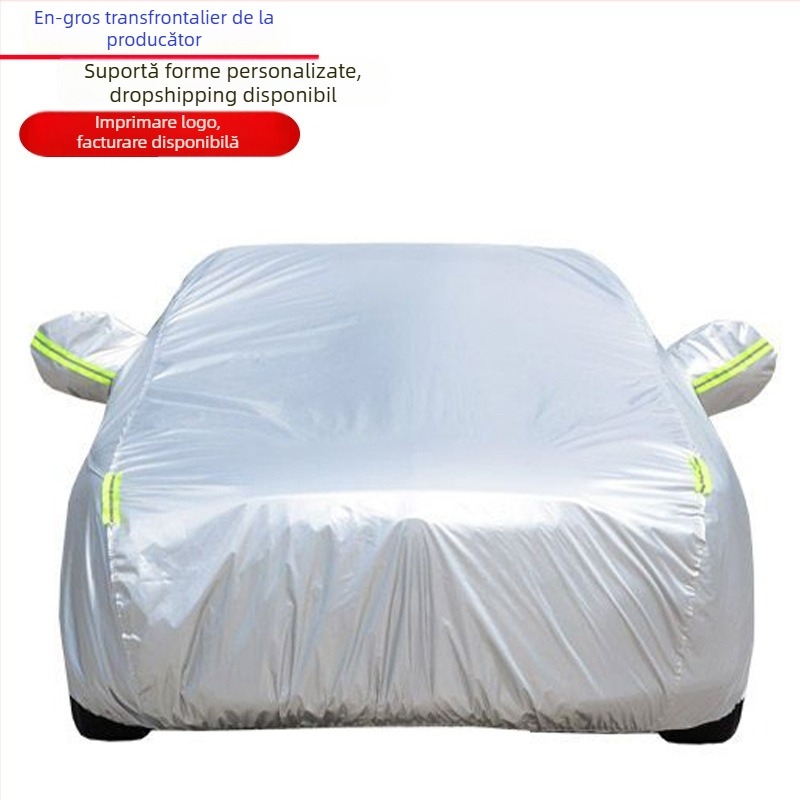 Acoperire pentru mașină pentru toate sezoanele, din 210D Oxford țesătură, impermeabilă, protecție UV și izolație termică