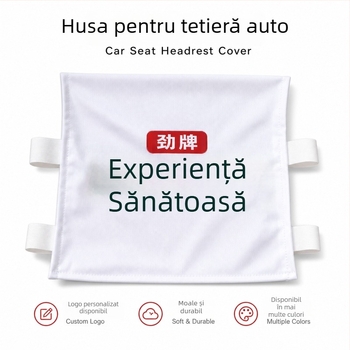Huse pentru scaune auto și autobuz, universal pentru toate anotimpurile, huse pentru tetieră cu reclamă, huse pentru scaune taxi