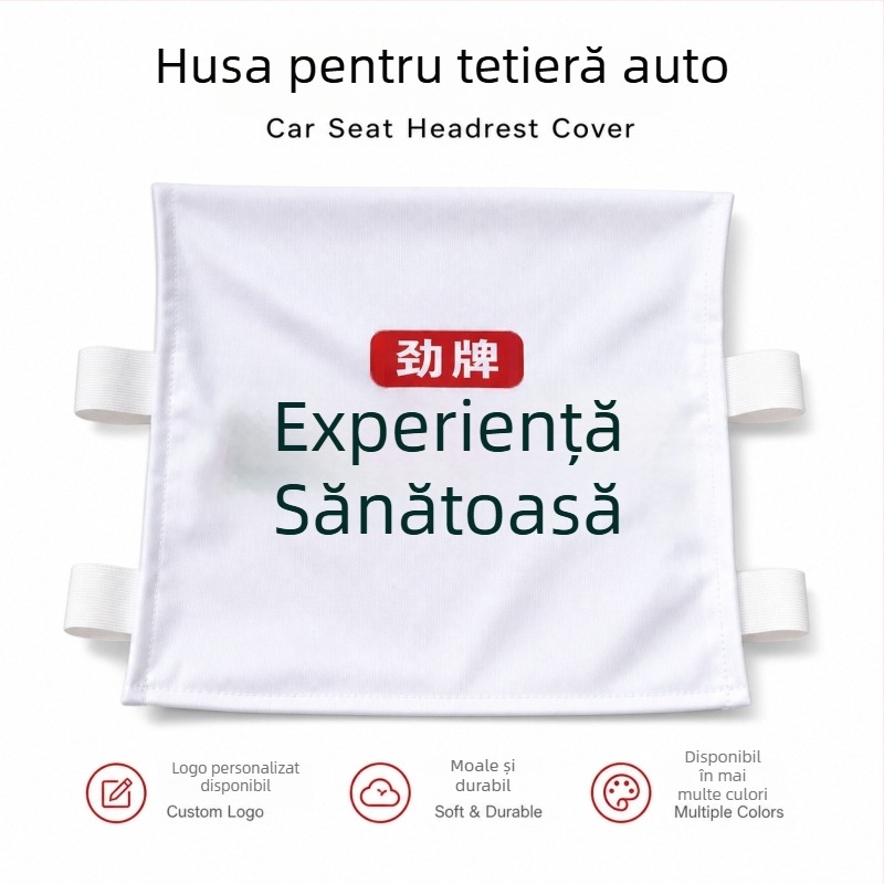 Huse pentru scaune auto și autobuz, universal pentru toate anotimpurile, huse pentru tetieră cu reclamă, huse pentru scaune taxi