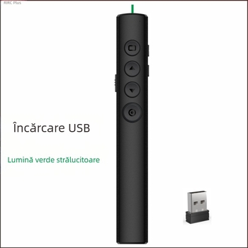 Stiloul PPT reîncărcabil pentru schimbarea paginilor, proiecție laser verde pentru prezentări