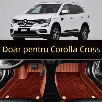 Covorașe auto din piele, dublu strat, cu acoperire totală pentru Renault Koleos (2009–2014)