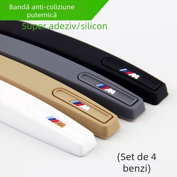 Bandă de protecție pentru marginea ușii din silicon – protecție împotriva loviturilor și zgârieturilor pentru ușa mașinii, etichetă decorativă de protecție