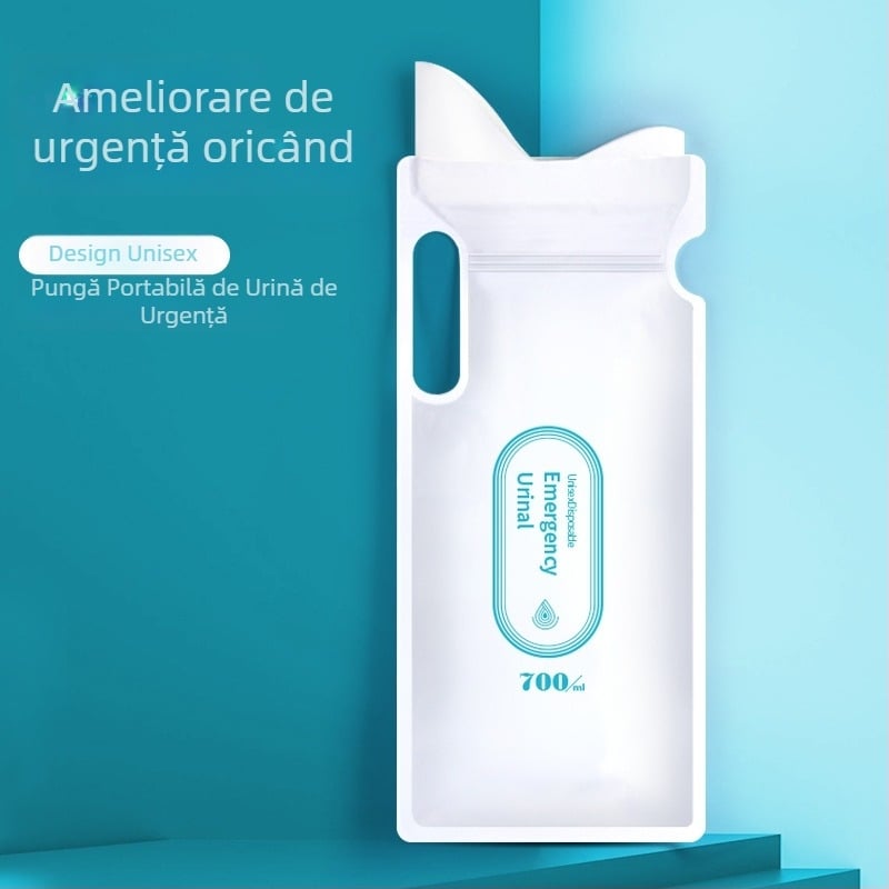 Set de 4 pungi urinare de unică folosință pentru mașină, urinal portabil pentru călătorii
