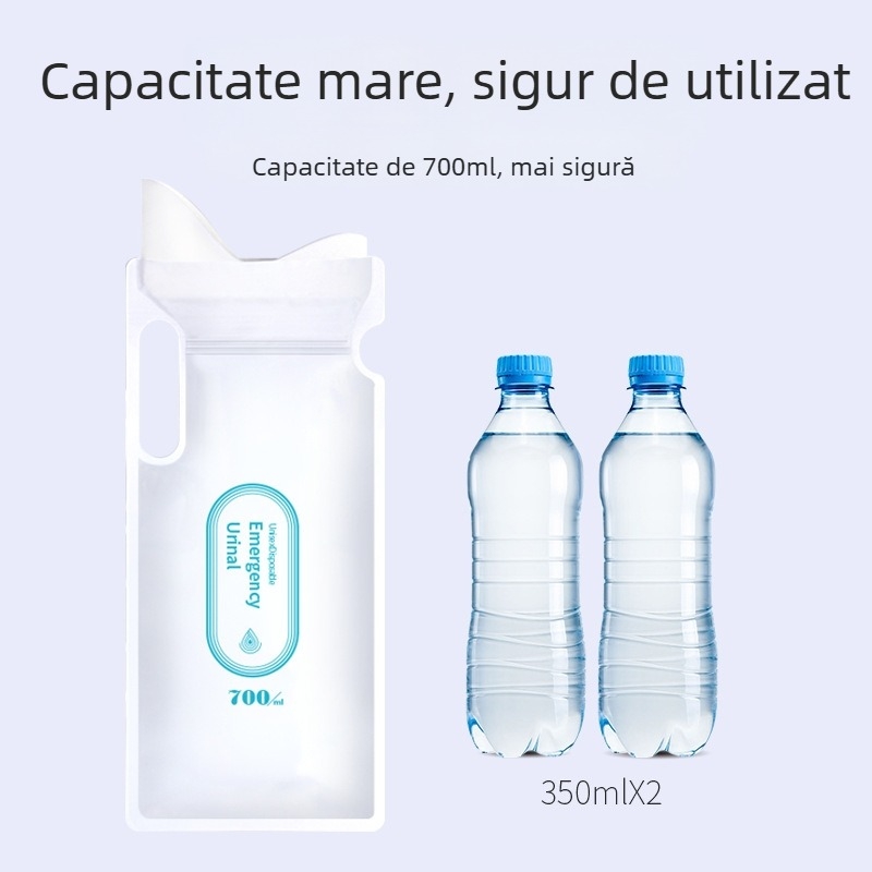 Set de 4 pungi urinare de unică folosință pentru mașină, urinal portabil pentru călătorii