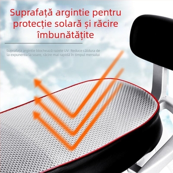 Husă impermeabilă de șa pentru motocicletă, model pătrat-diamant, dimensiune mare, lățită și îngroșată, pentru toate anotimpurile