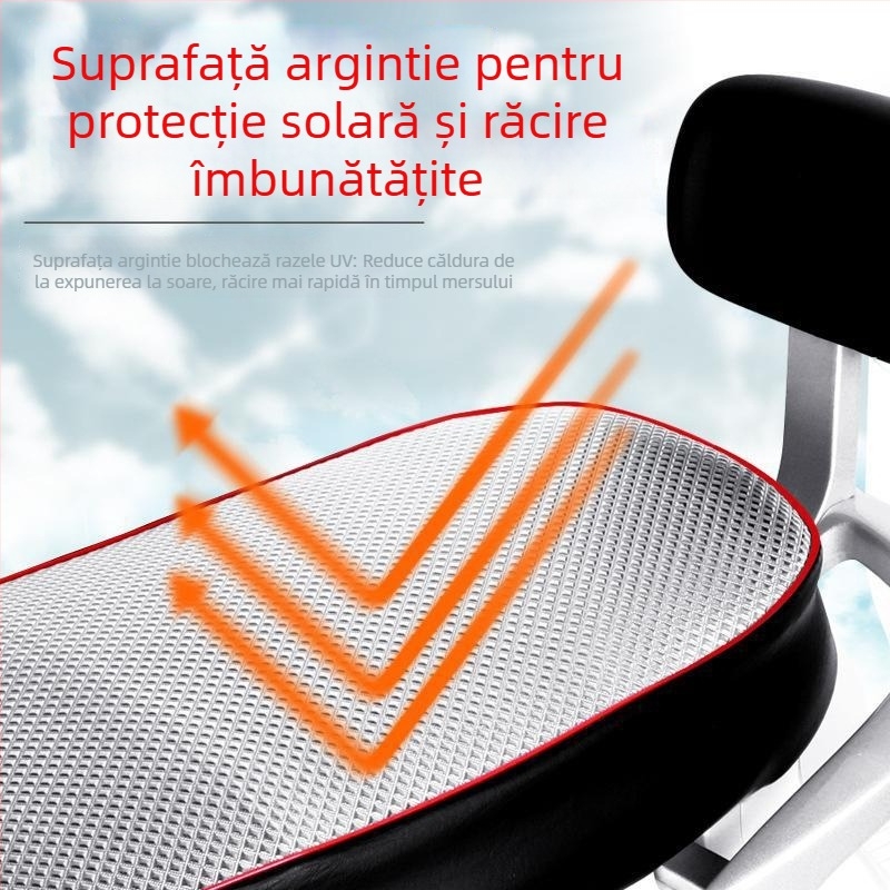 Husă impermeabilă de șa pentru motocicletă, model pătrat-diamant, dimensiune mare, lățită și îngroșată, pentru toate anotimpurile