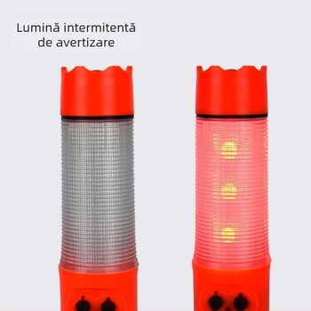 Cioc de siguranță 6 în 1 cu lanternă și alarmă auto, instrument de salvare