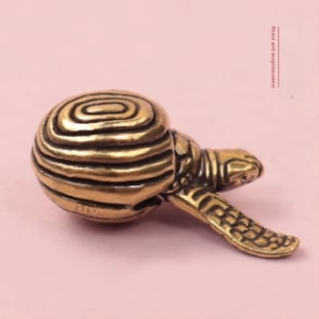 Mini țestoasă din alamă - ornament pentru casă, prosperitate în anul dragonului