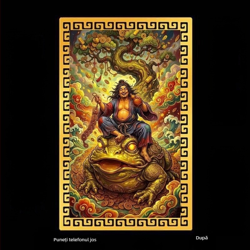 Liu Hai cu broscuța de aur — figură decorativă pentru avere