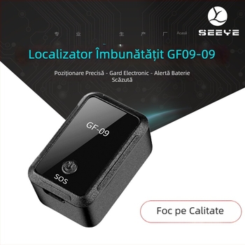 GF09 Localizator pentru mașină – GPS Tracker, Anti-Pierdere, Redare Traseu, Alarmă