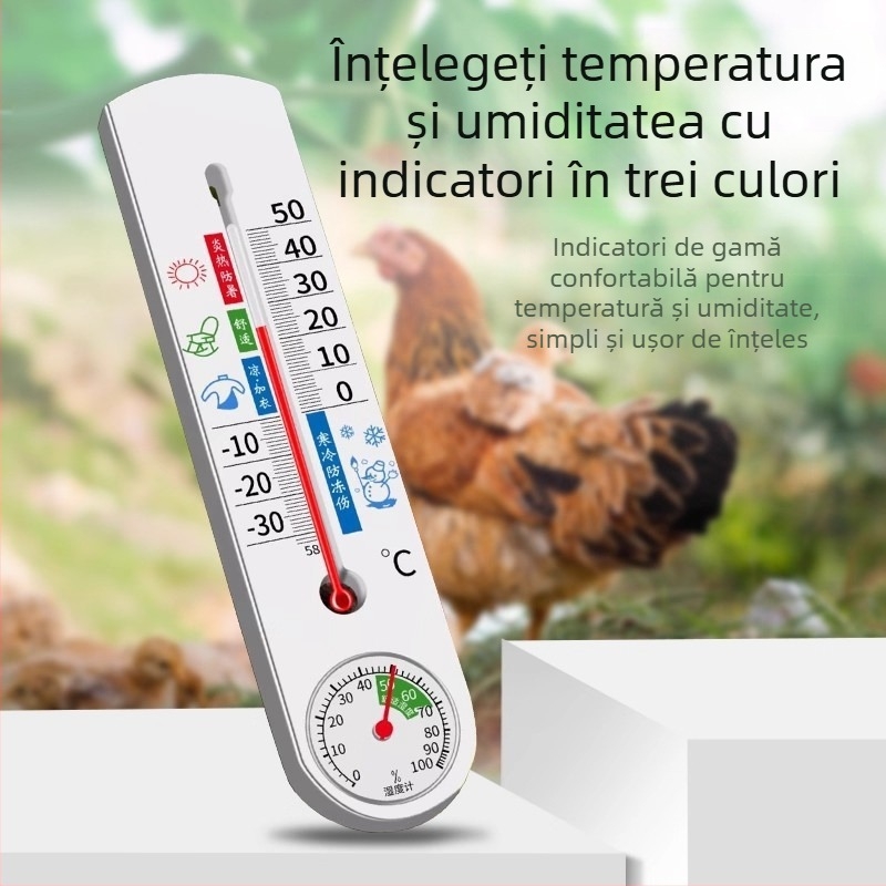 Termometru și higrometru de interior pentru temperatură și umiditate