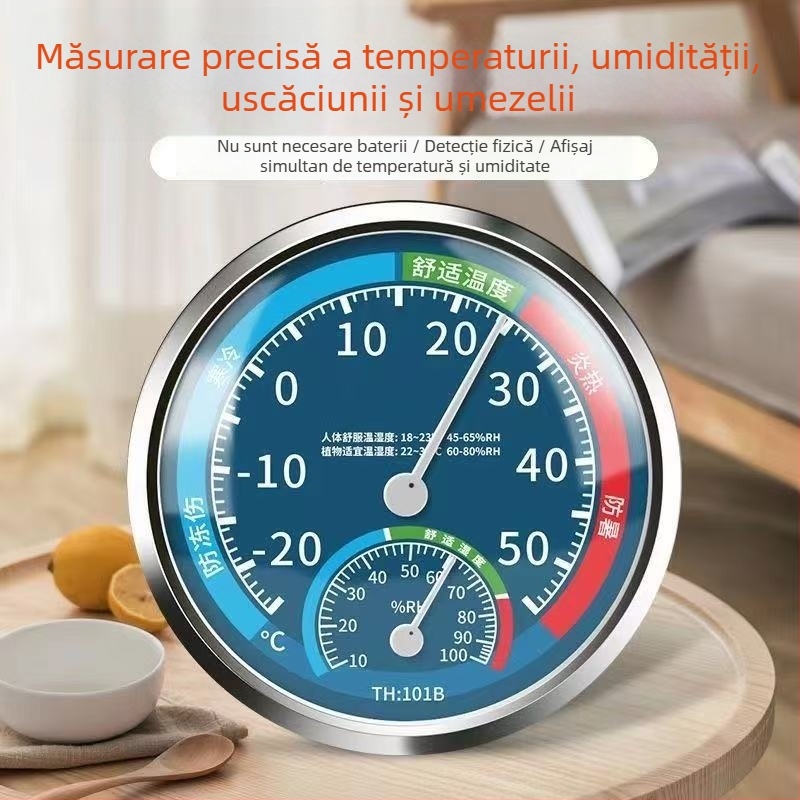 Termometru higrometru de interior, precizie înaltă – măsurarea temperaturii și a umidității în living, dormitor și camera copiilor