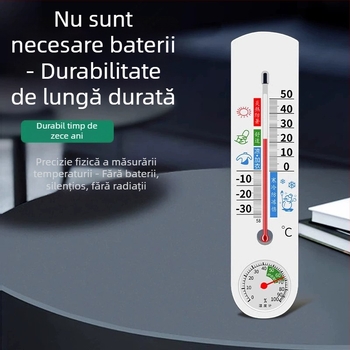 Termometru și higrometru de interior, montare pe perete, afișaj digital