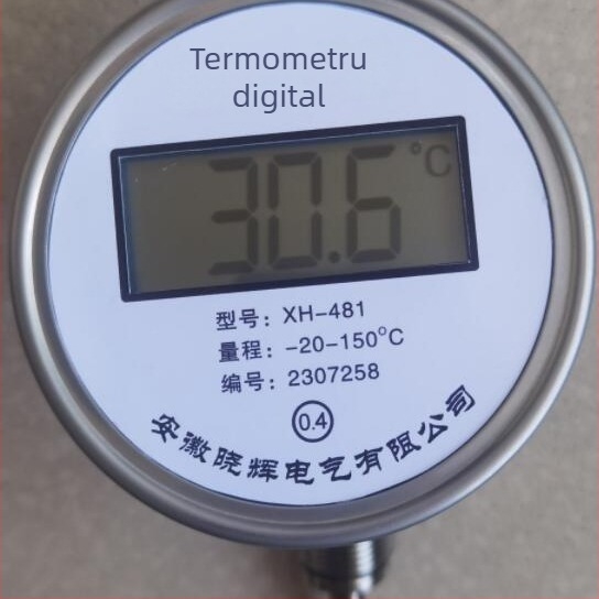 Termometru bimetal digital XH-481 cu afișaj digital și cap universal de măsurare