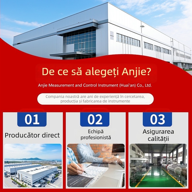 Termometru bimetalic industrial din oțel inoxidabil, rezistent la șocuri pentru conducte de cazan
