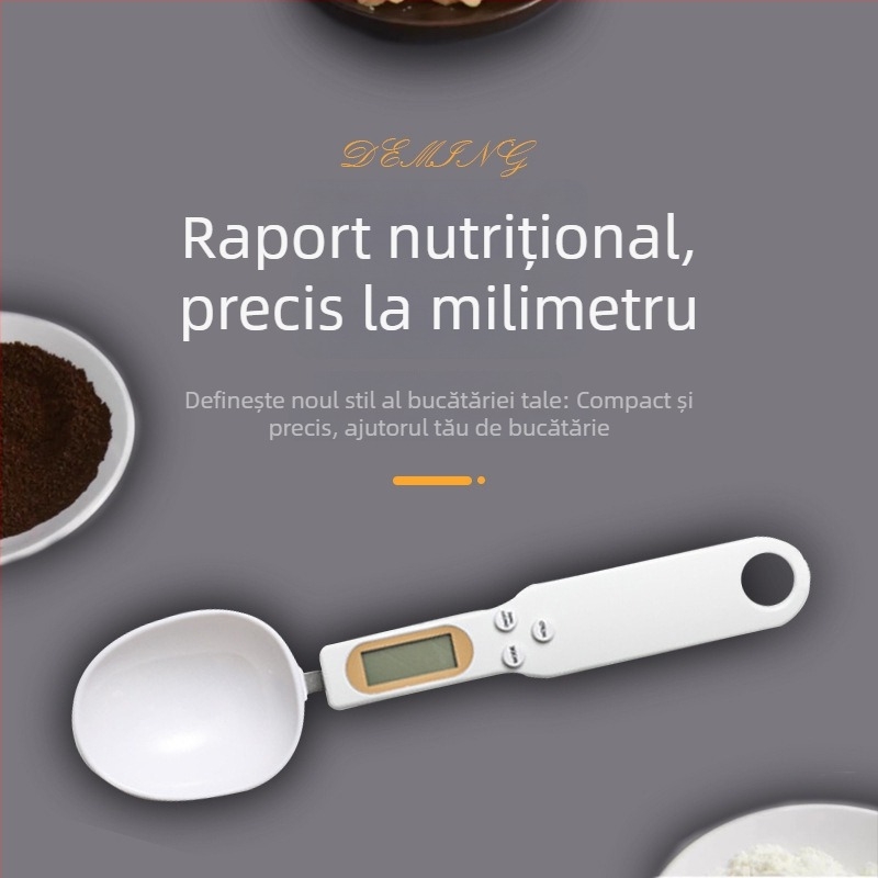 Lingură de măsurare electronică cu scară precisă în grame pentru bucătărie și cofetărie