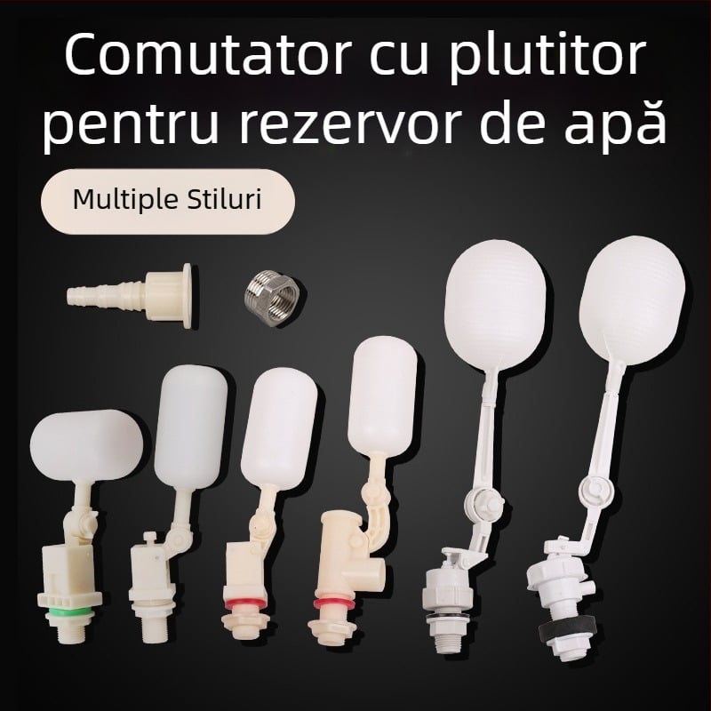 Accesorii pentru rezervor de apă cu conector de 1/2 inch, întrerupător plutitor pentru alimentare automată cu apă și recipient de dozare