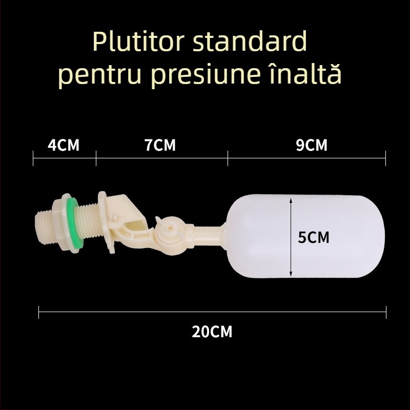 Accesorii pentru rezervor de apă cu conector de 1/2 inch, întrerupător plutitor pentru alimentare automată cu apă și recipient de dozare