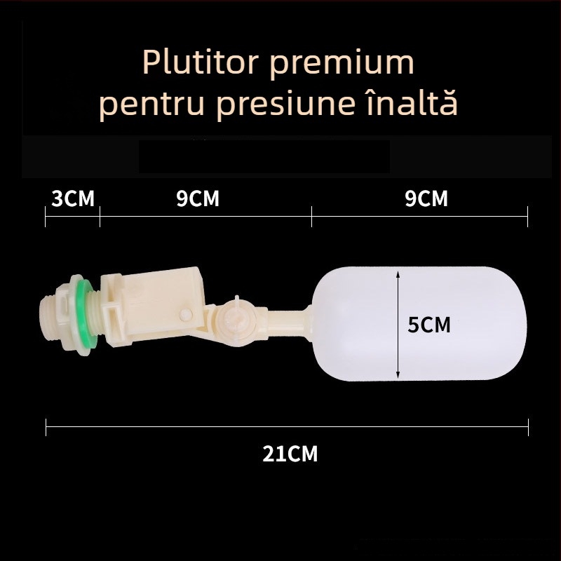 Accesorii pentru rezervor de apă cu conector de 1/2 inch, întrerupător plutitor pentru alimentare automată cu apă și recipient de dozare