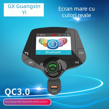 G24 MP3 player pentru mașină cu Bluetooth hands-free și transmițător FM, ecran OLED color de 2,0 inch