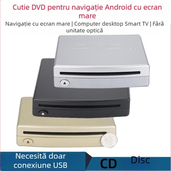 Unitate principală Android pentru mașină cu ecran mare, compatibilă universal cu disc unic DVD/CD, fără unitate optică