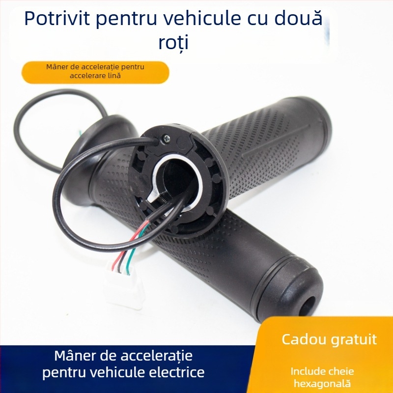 Mâner gază cu diametru identic pentru vehicule electrice, controler de accelerare și control al vitezei pentru motocicletă electrică, mâner universal