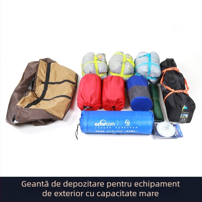 Male Wolf Geantă de depozitare portabilă pentru bagaje, călătorii cu mașina, camping și picnic, geantă de mână din țesătură Oxford cu capacitate mare