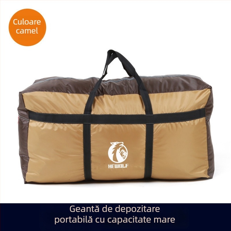 Male Wolf Geantă de depozitare portabilă pentru bagaje, călătorii cu mașina, camping și picnic, geantă de mână din țesătură Oxford cu capacitate mare