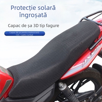Acoperire universală pentru șa de motocicletă 125, model leopard diamant cu stele, protecție solară și respirabilitate, pentru toate sezoanele, îngroșată și respirabilă