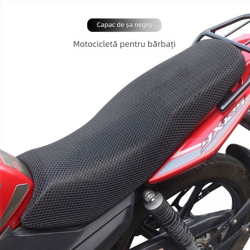 Acoperire universală pentru șa de motocicletă 125, model leopard diamant cu stele, protecție solară și respirabilitate, pentru toate sezoanele, îngroșată și respirabilă