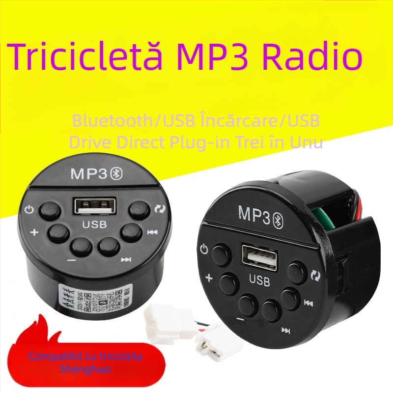 Player de muzică auto cu MP3, radio, Bluetooth și USB – compatibil cu unitatea Shenghao