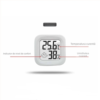 Mini monitor de temperatură și umiditate cu înregistrator Bluetooth pentru laboratoare și dulapuri frigorifice