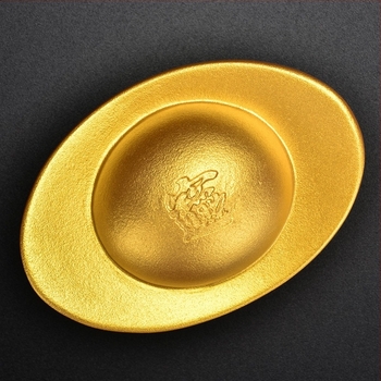 Tea Pet care își schimbă culoarea – lingou de aur din rășină, ornament pentru masă de ceai, prosperitate și noroc, decor creativ pentru ceai