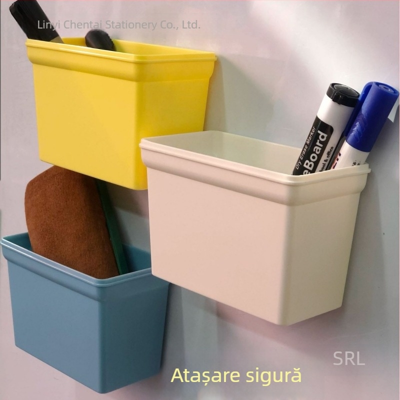 Cutie de depozitare magnetică multifuncțională pentru tablă albă/tablă neagră, suport pentru creioane și pixuri, cu capacitate mare, pentru birou și sală de clasă.